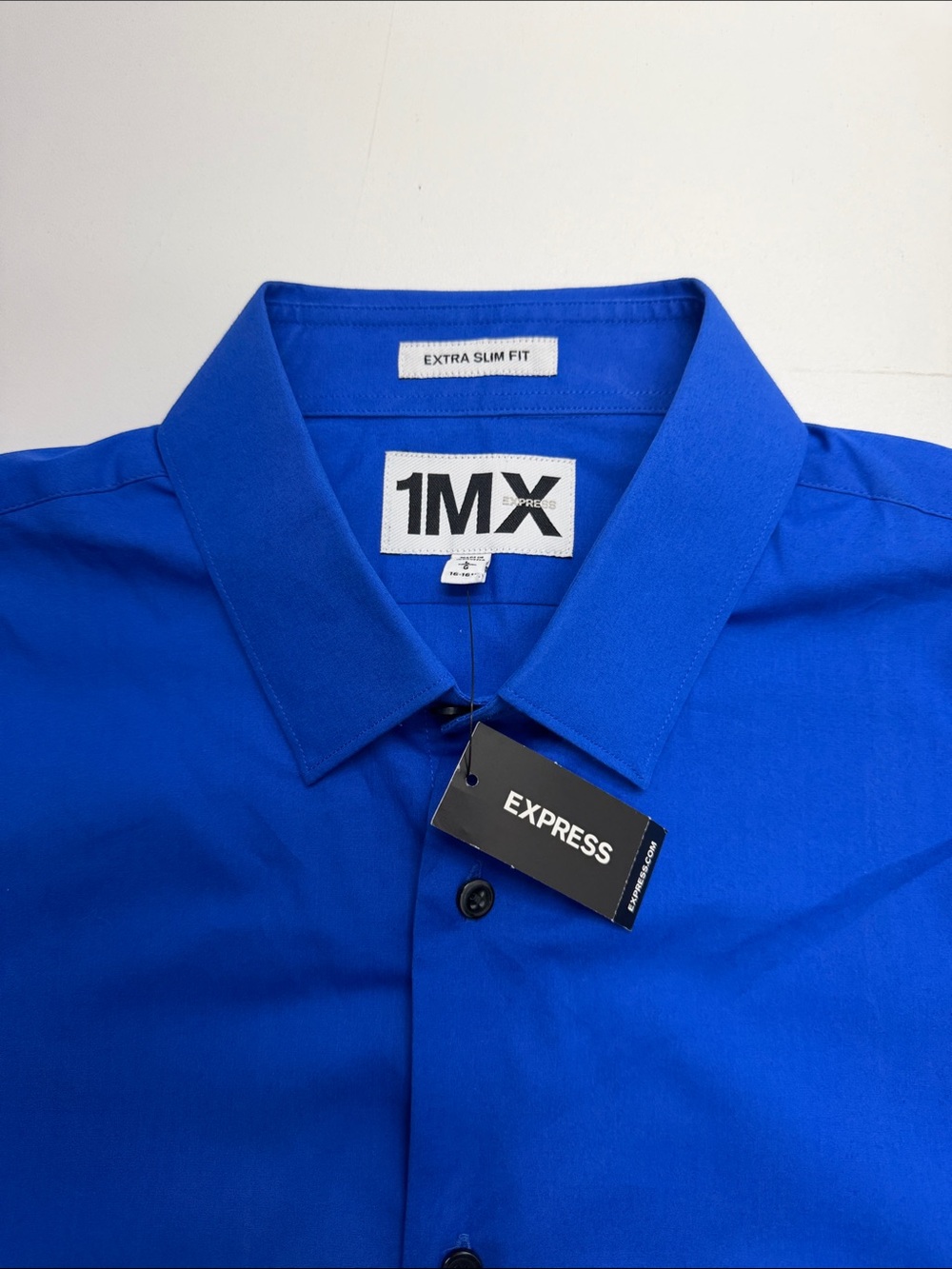 EXPRESS Men’s Large Extra Slim Fit Royal Blue Dress Shirt